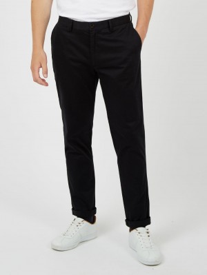 Black Ben Sherman Signature Slim Stretch Chino Pants | 5360-PLWRJ