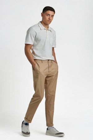 Brown Ben Sherman Everyday Slim Fit Chino Pants | 6270-SABUD