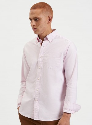 Pink Ben Sherman Brighton Oxford Organic Shirts | 4057-UGHIV