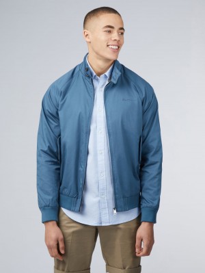 Turquoise Ben Sherman Signature Harrington Jackets | 4681-WLATV