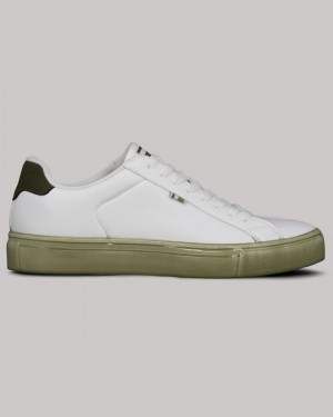 White Ben Sherman Crowley Sneakers | 7962-YUCQP