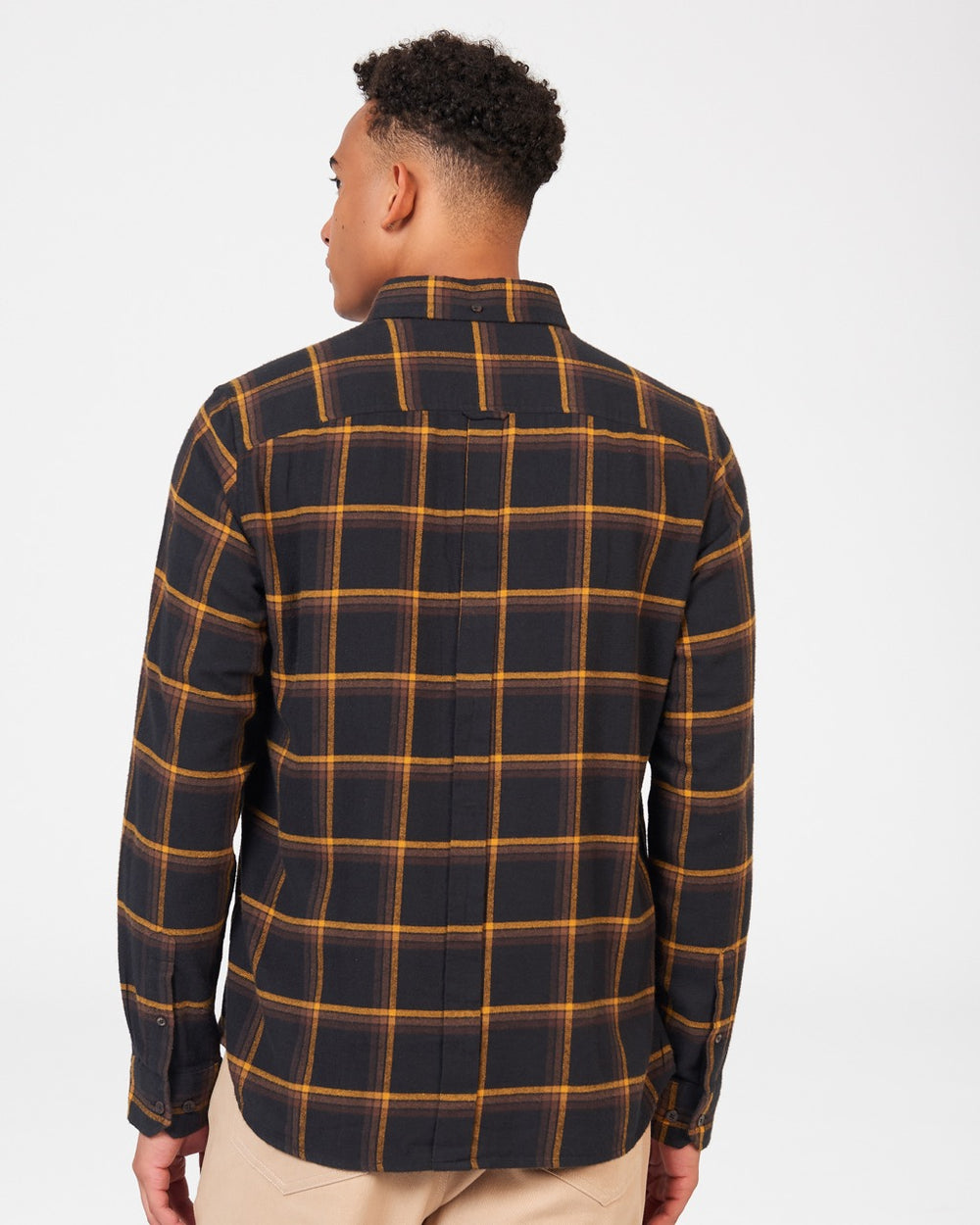 Black Ben Sherman Oversized Brushed Check Shirts | 7852-IUDXN