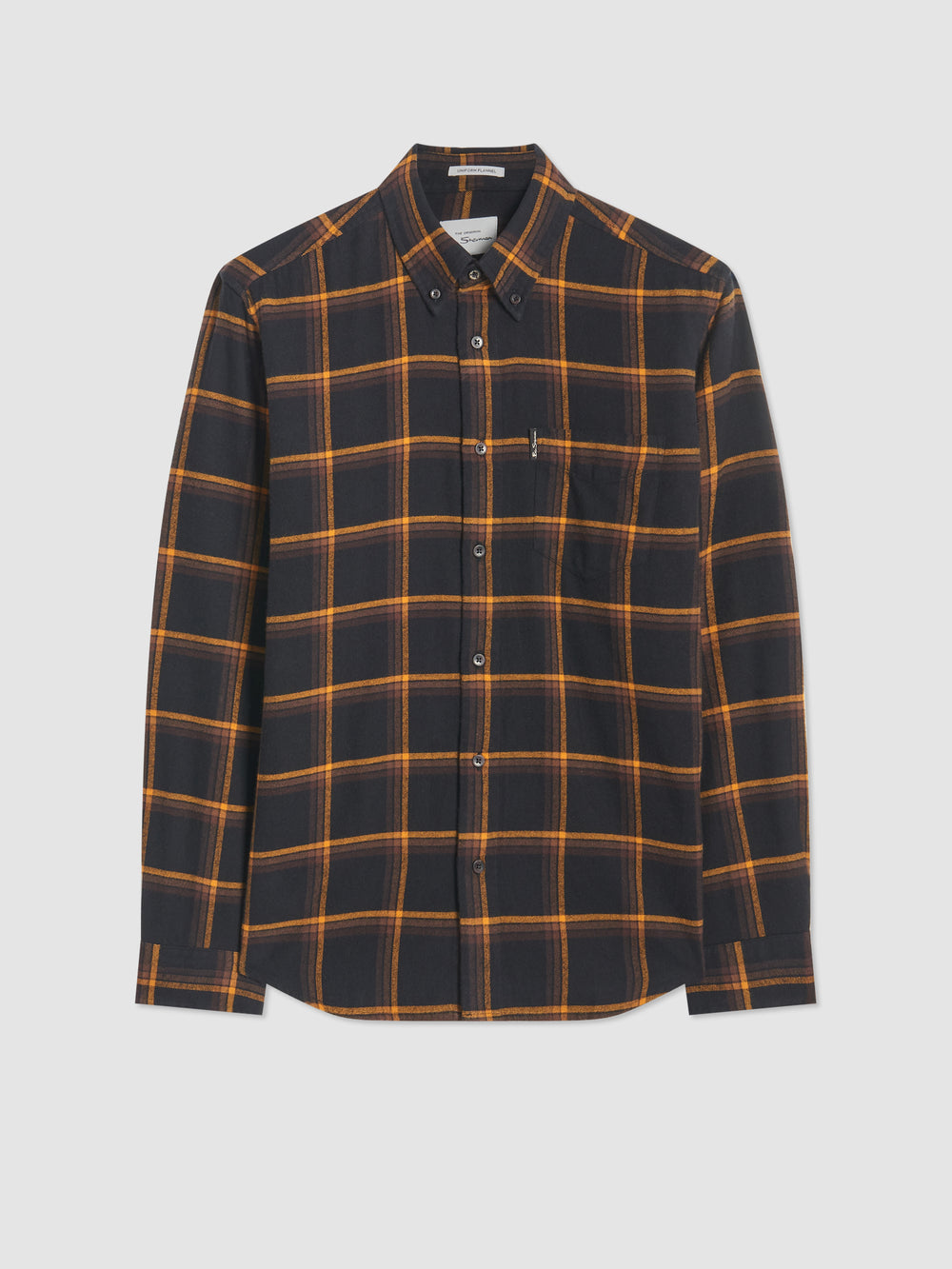 Black Ben Sherman Oversized Brushed Check Shirts | 7852-IUDXN