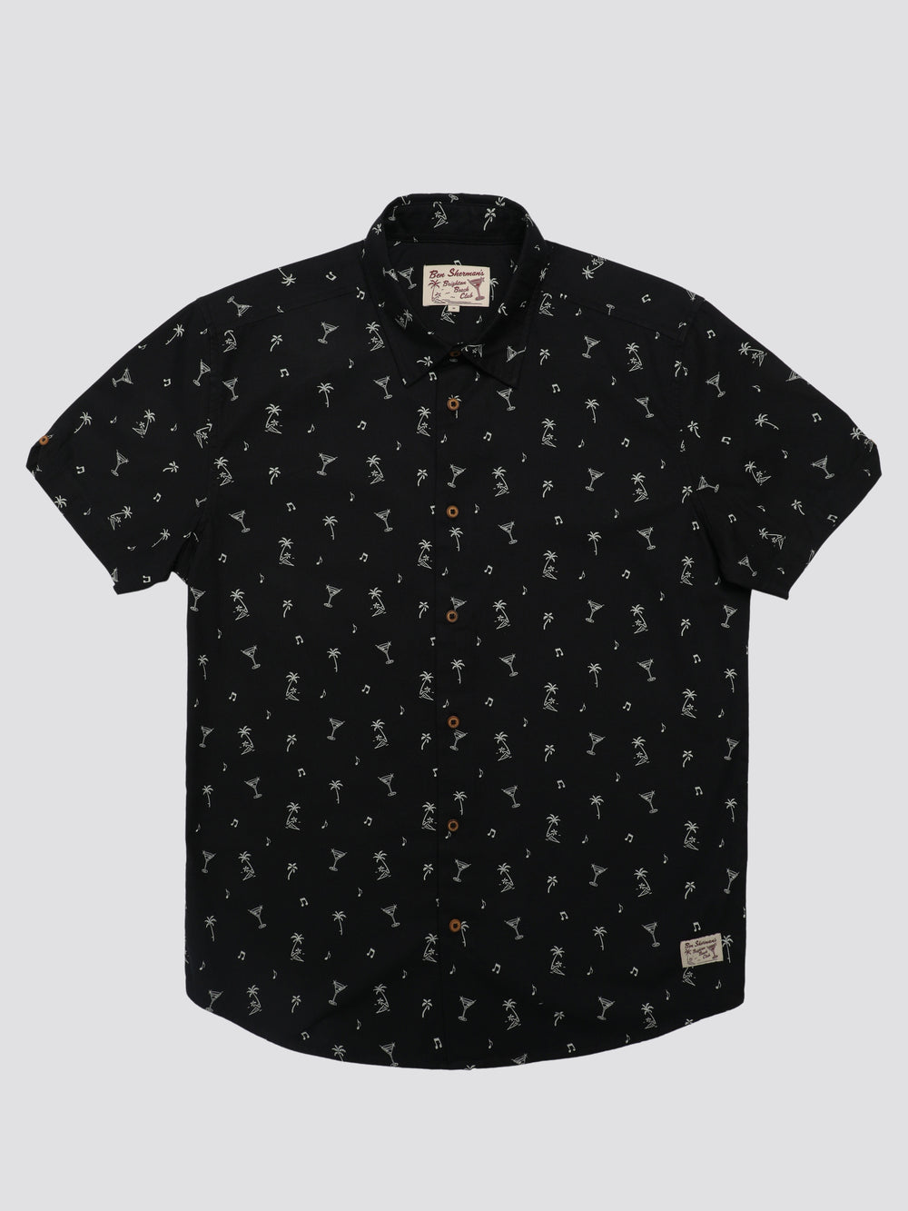 Black Ben Sherman Scattered Shirts | 6079-VQZHN