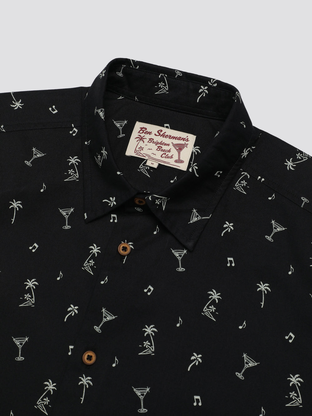 Black Ben Sherman Scattered Shirts | 6079-VQZHN