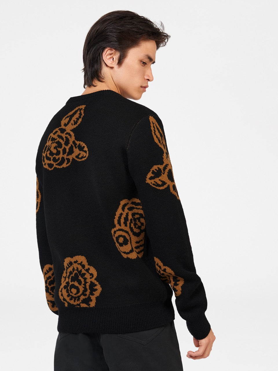 Black Ben Sherman Winter Floral Knitwear | 0958-GNEDZ