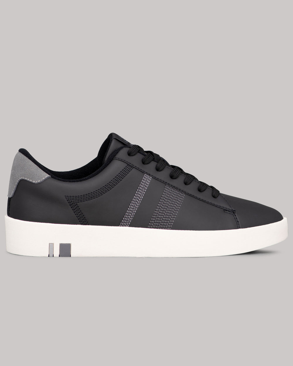 Black / White / Grey Ben Sherman Boxwell Sneakers | 8571-XCGHV