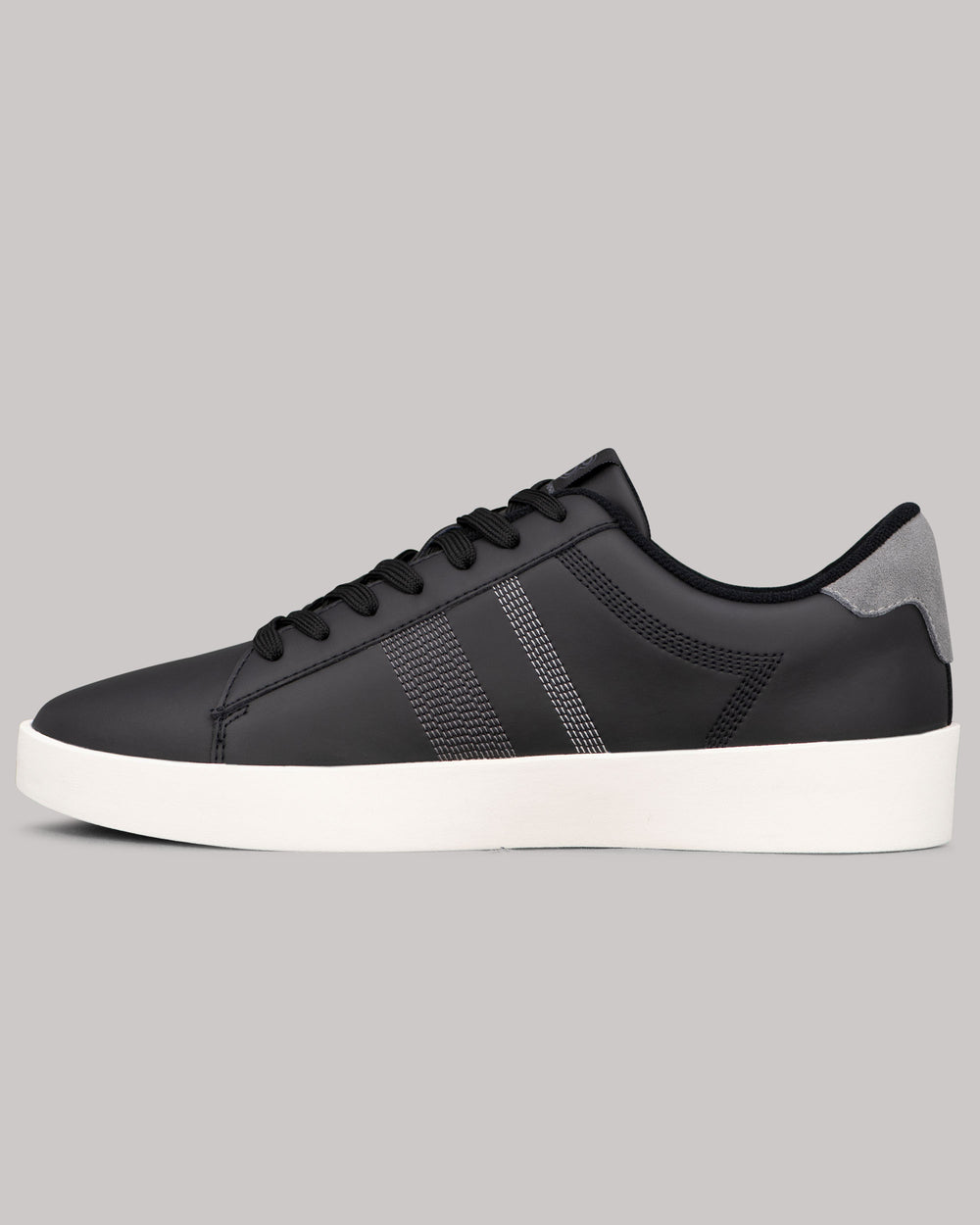 Black / White / Grey Ben Sherman Boxwell Sneakers | 8571-XCGHV