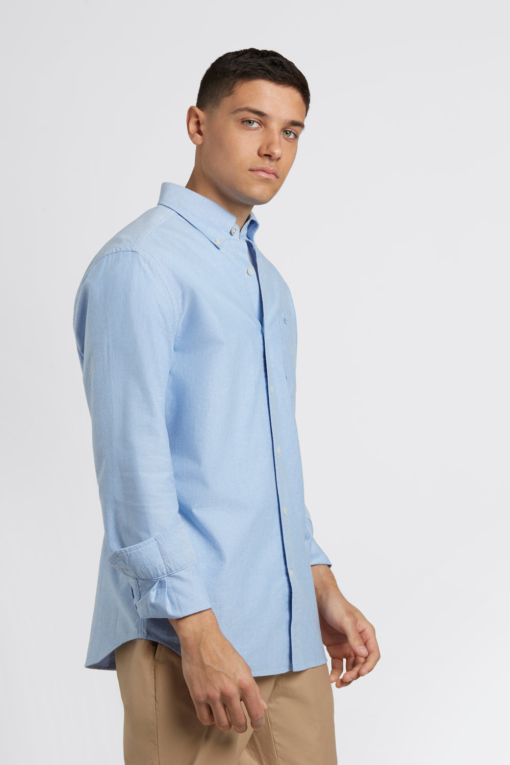 Blue Ben Sherman Brighton Oxford Organic Shirts | 0971-RNGVB