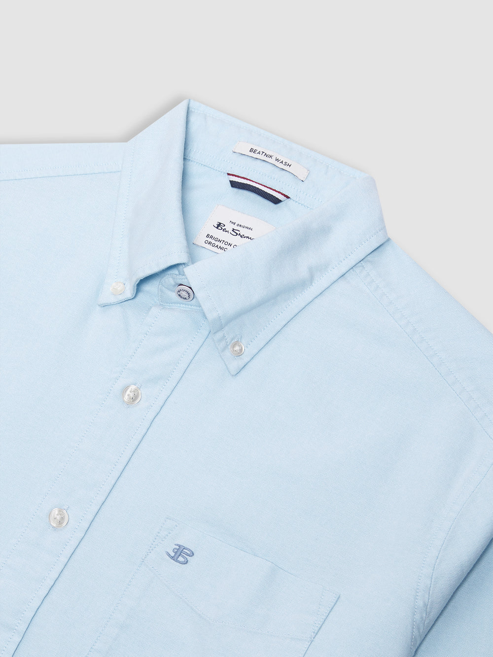 Blue Ben Sherman Brighton Oxford Organic Shirts | 8421-NQKXI