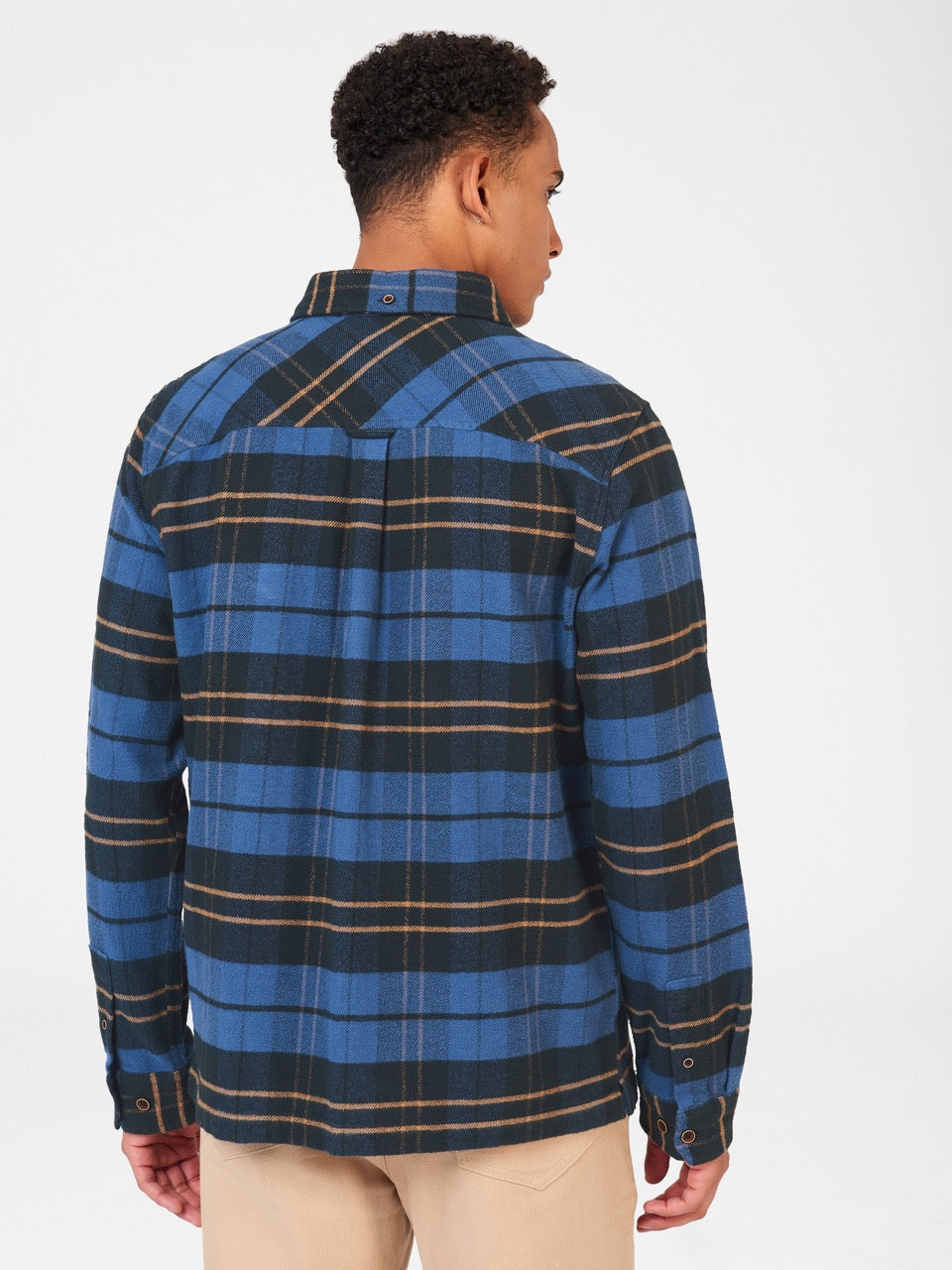 Blue Ben Sherman Brushed Ivy Check Shirts | 1594-ZWXGD