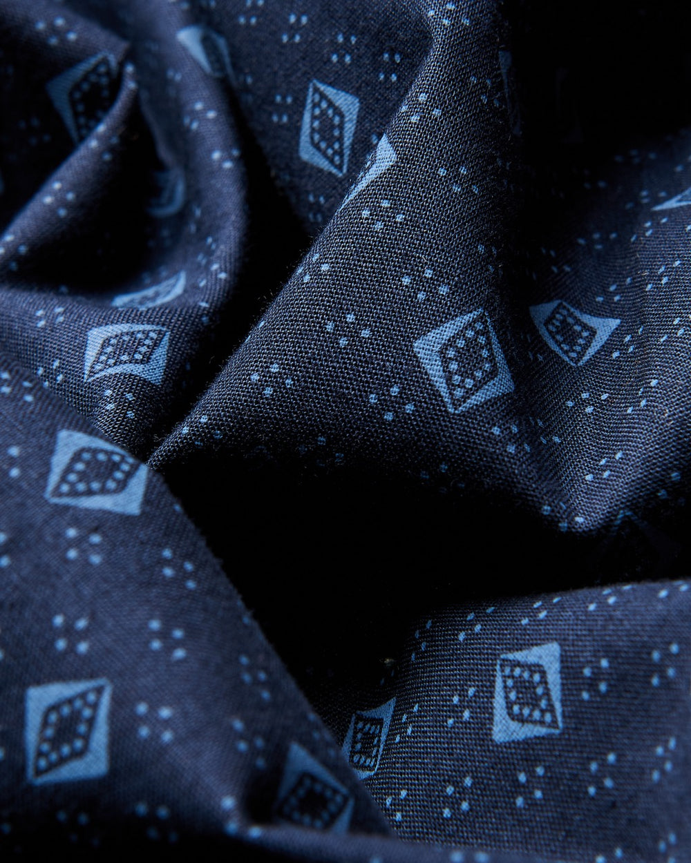 Blue Ben Sherman Signature Geo Shirts | 5183-STNFO