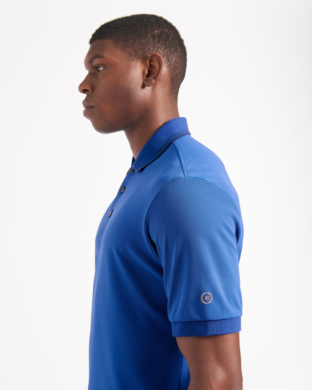 Blue / Royal Ben Sherman 360 Motion Stretch Polo Shirts | 9412-PLUZF