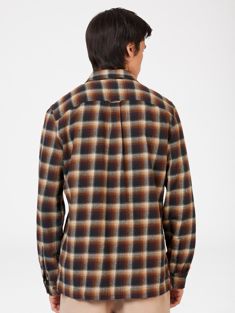 Brown Ben Sherman B by Ben Sherman Ombre Check Shirts | 1925-IHXBW