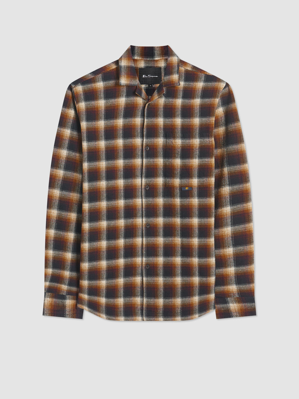 Brown Ben Sherman B by Ben Sherman Ombre Check Shirts | 1925-IHXBW