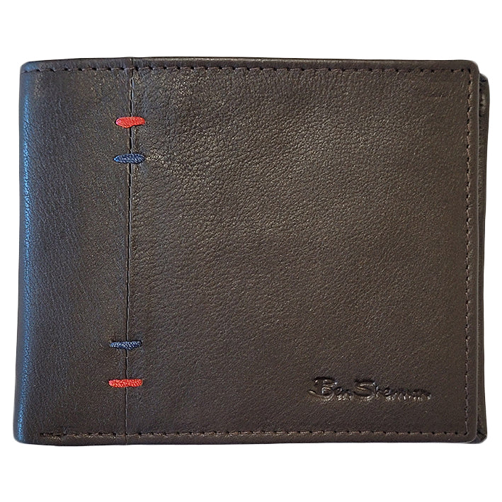 Brown Ben Sherman Irvine Bill Fold Leather Wallets | 6042-YKJAF