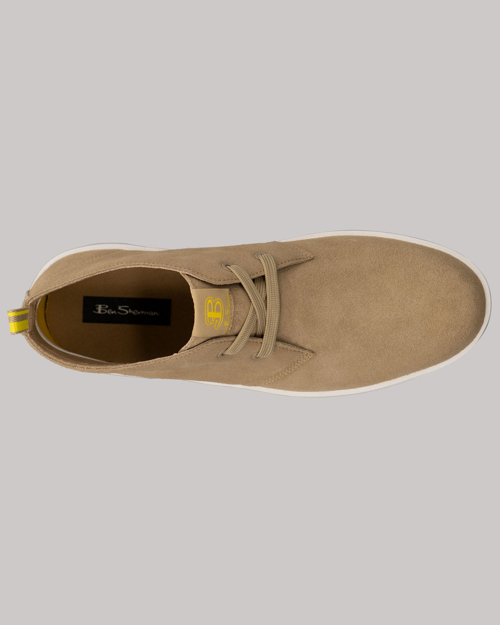 Brown / White / Yellow Ben Sherman Thames Chukka Boots | 8627-DLAEF