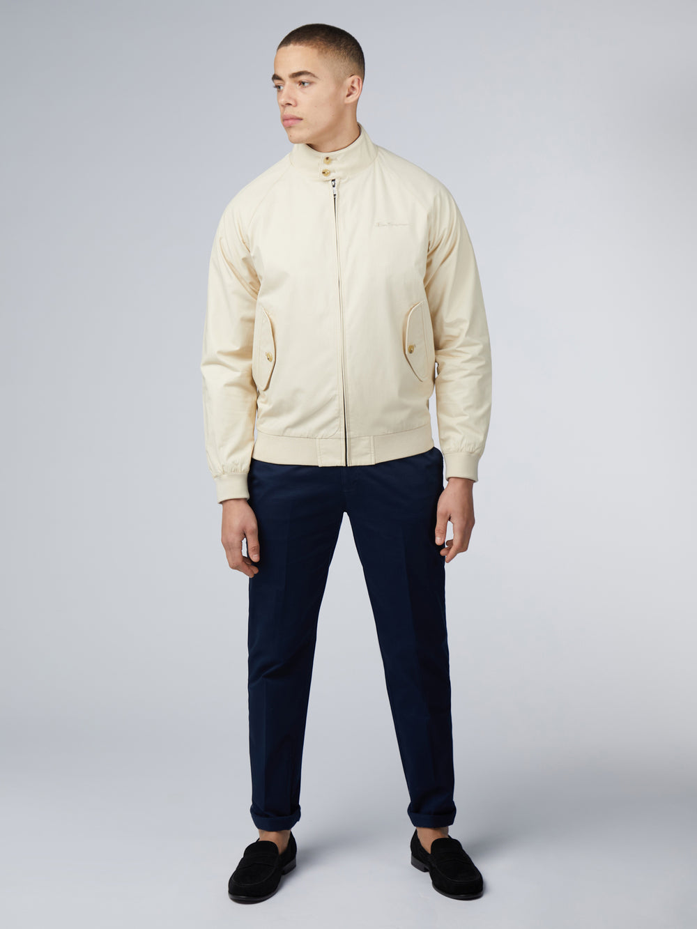 Cream Ben Sherman Signature Harrington Jackets | 7298-QVOXP