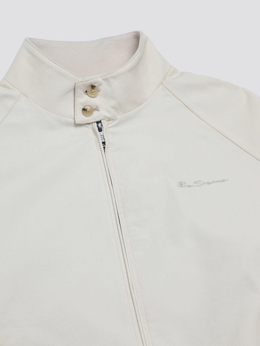 Cream Ben Sherman Signature Harrington Jackets | 7298-QVOXP