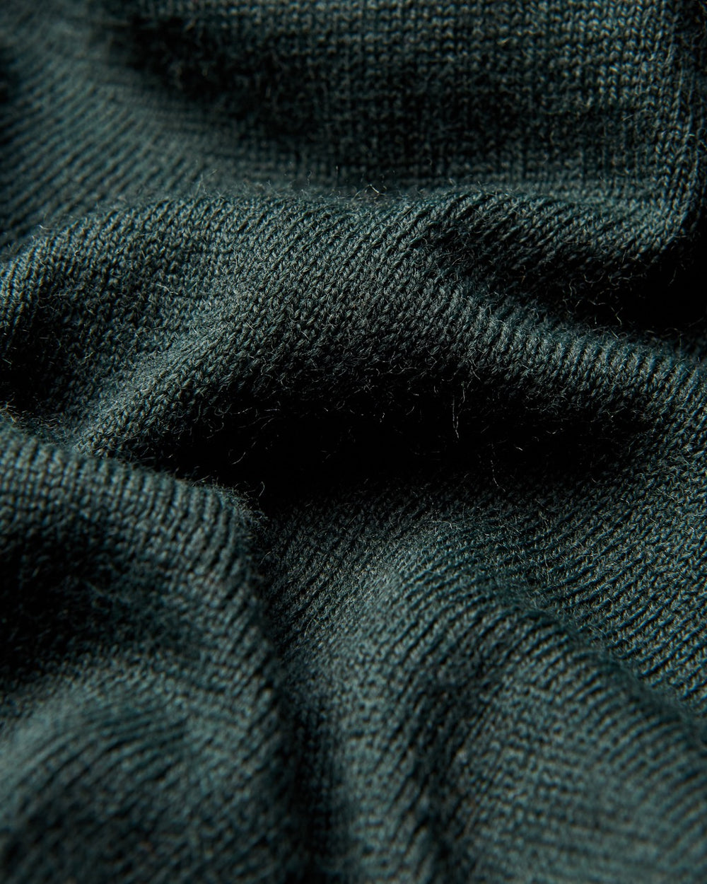 Dark Green Ben Sherman Tipped Merino Polo Neck Sweaters | 3647-KUSHN