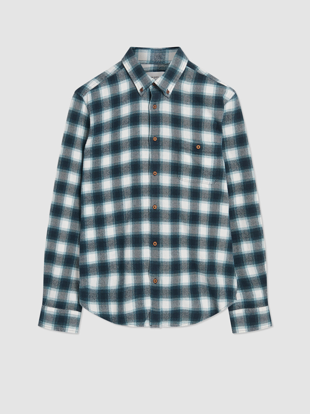 Green Ben Sherman Brushed Ombre Check Flannel Shirts | 6713-NIXYM