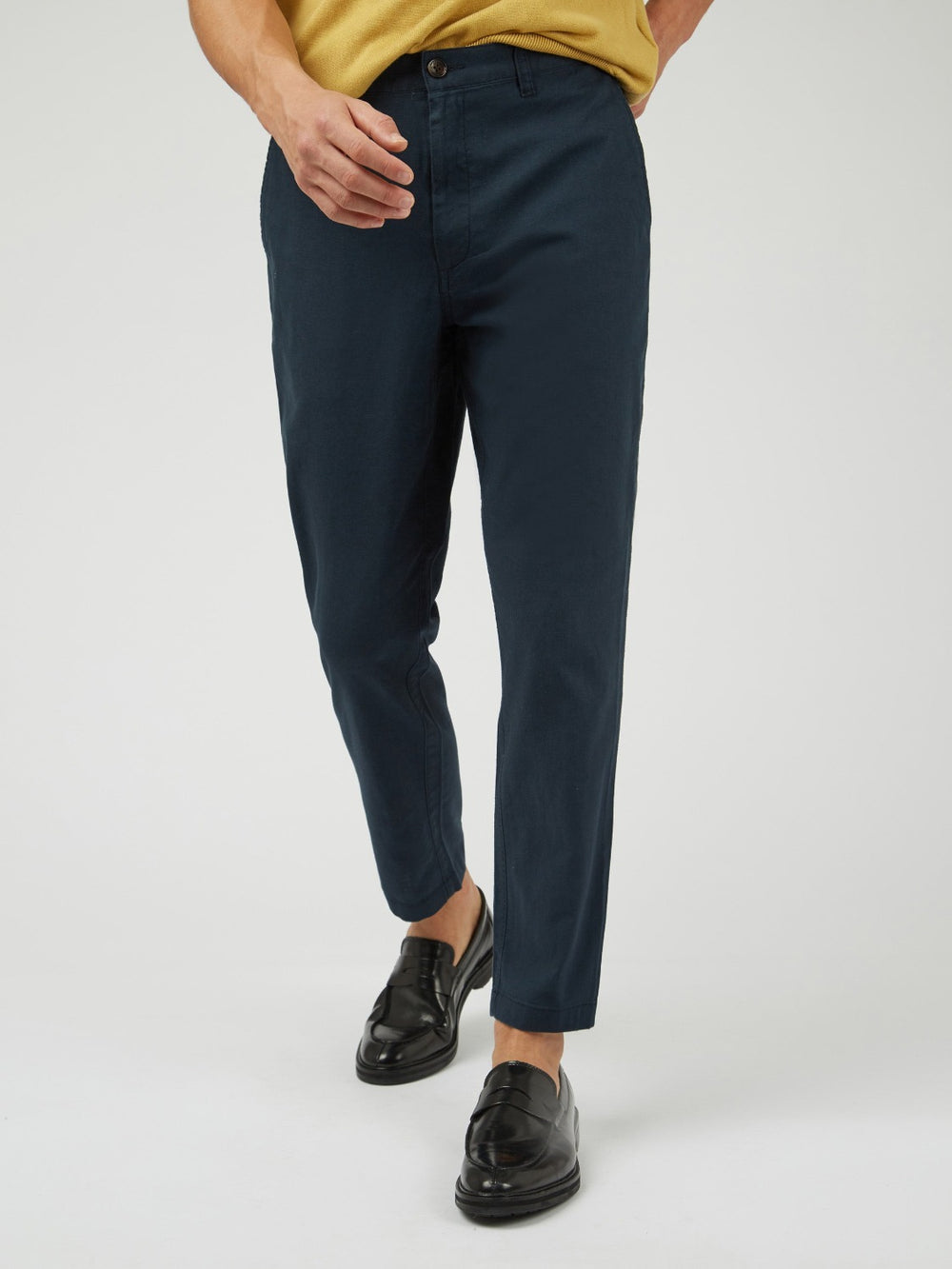 Green Ben Sherman Signature Slim Taper Linen Pants | 8914-YZJQI