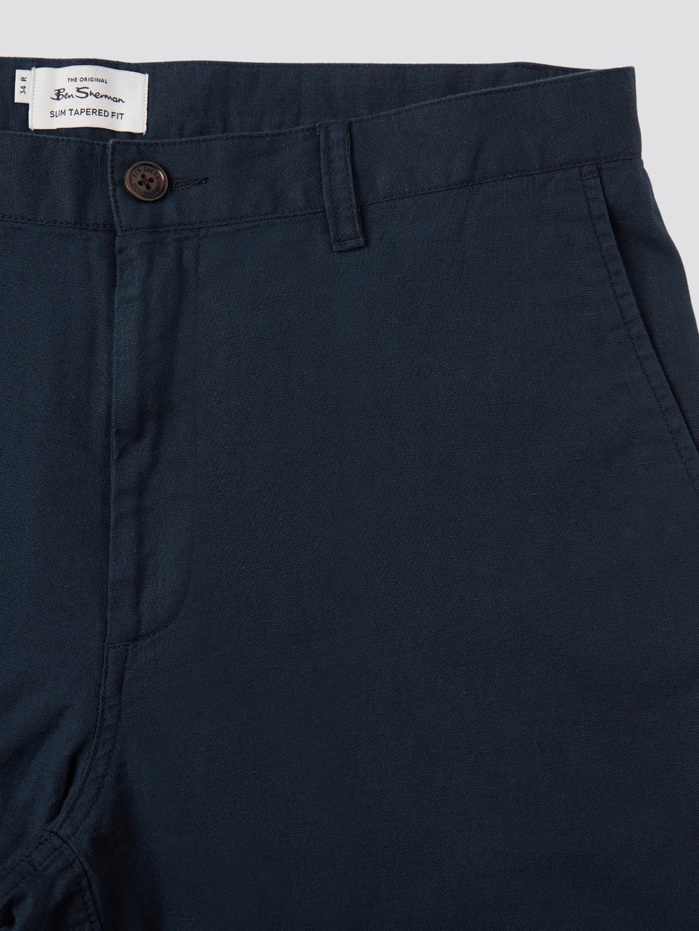 Green Ben Sherman Signature Slim Taper Linen Pants | 8914-YZJQI