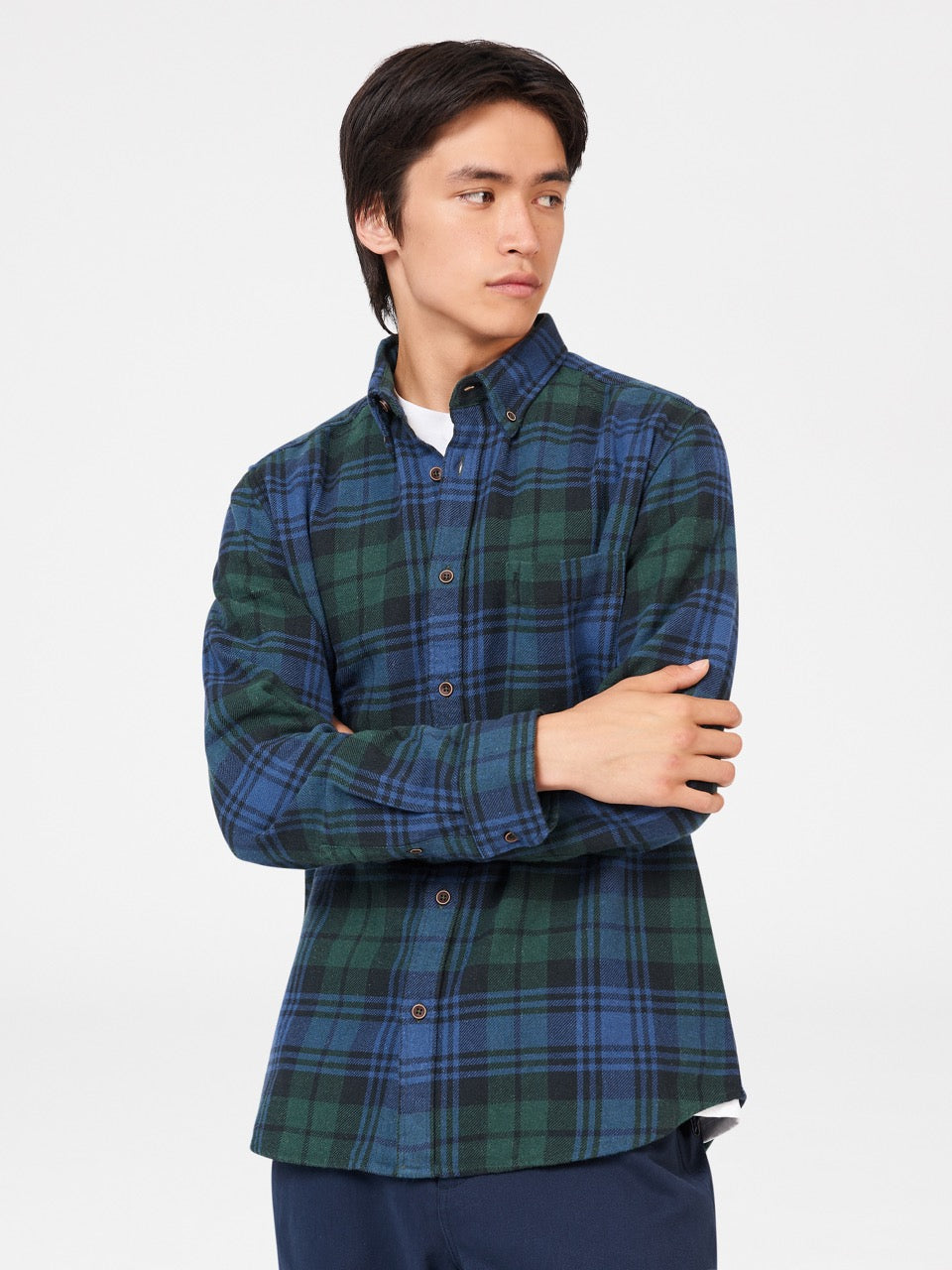 Green Ben Sherman Signature Tartan Check Shirts | 6957-YCODN