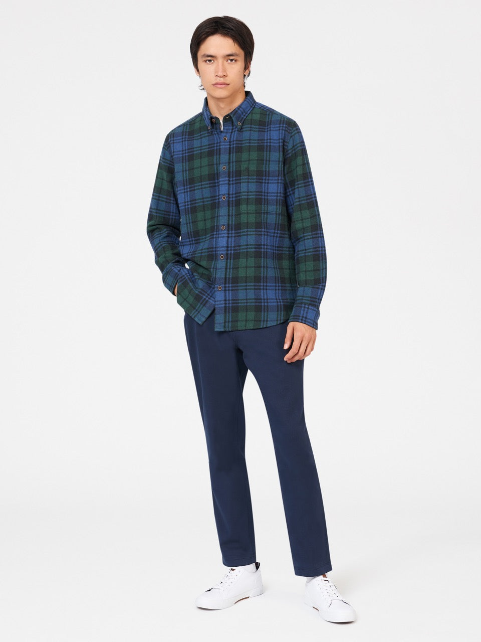 Green Ben Sherman Signature Tartan Check Shirts | 6957-YCODN