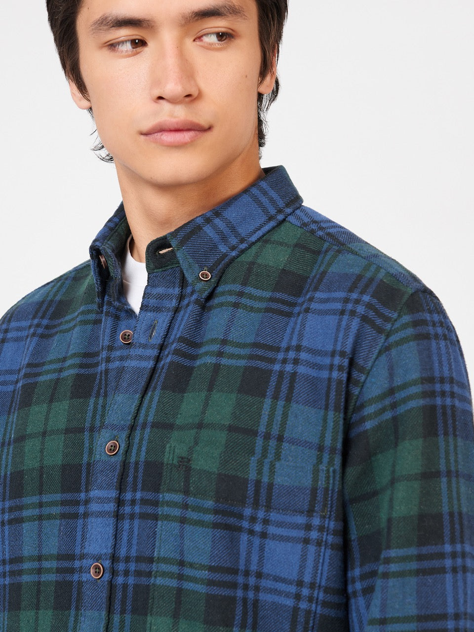 Green Ben Sherman Signature Tartan Check Shirts | 6957-YCODN