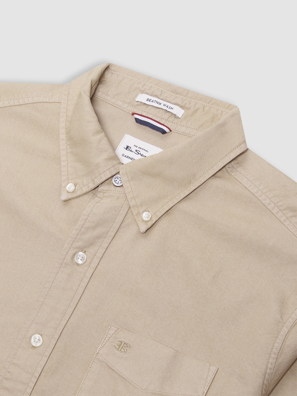 Grey Ben Sherman Beatnik Oxford Garment Dye Shirts | 4315-HSOKD