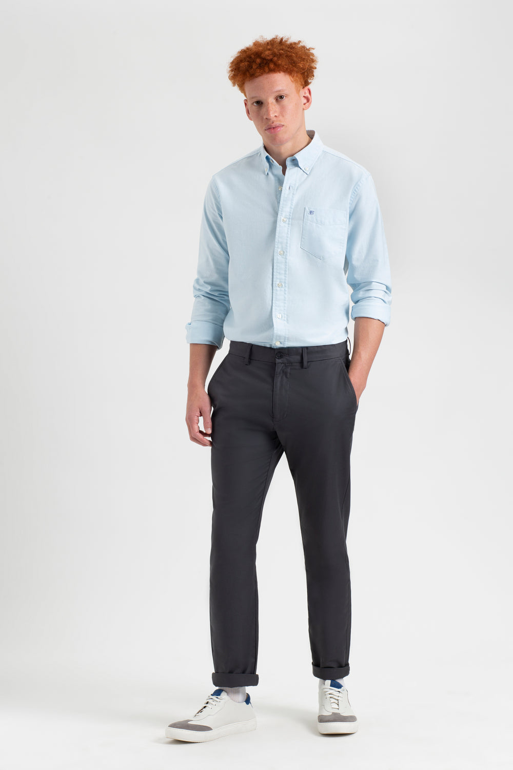 Grey Ben Sherman Everyday Slim Fit Chino Pants | 8410-CNLQB