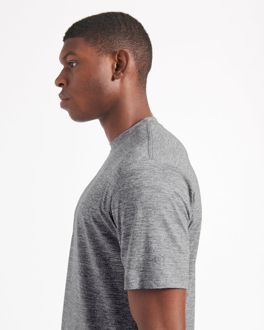 Grey Ben Sherman Performance Stretch Marl T-Shirt | 9671-BAYGJ