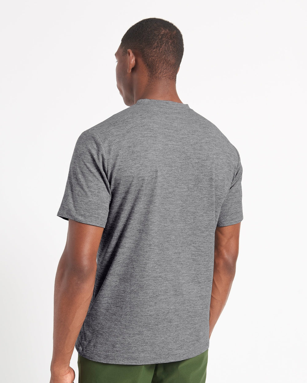 Grey Ben Sherman Performance Stretch Marl T-Shirt | 9671-BAYGJ