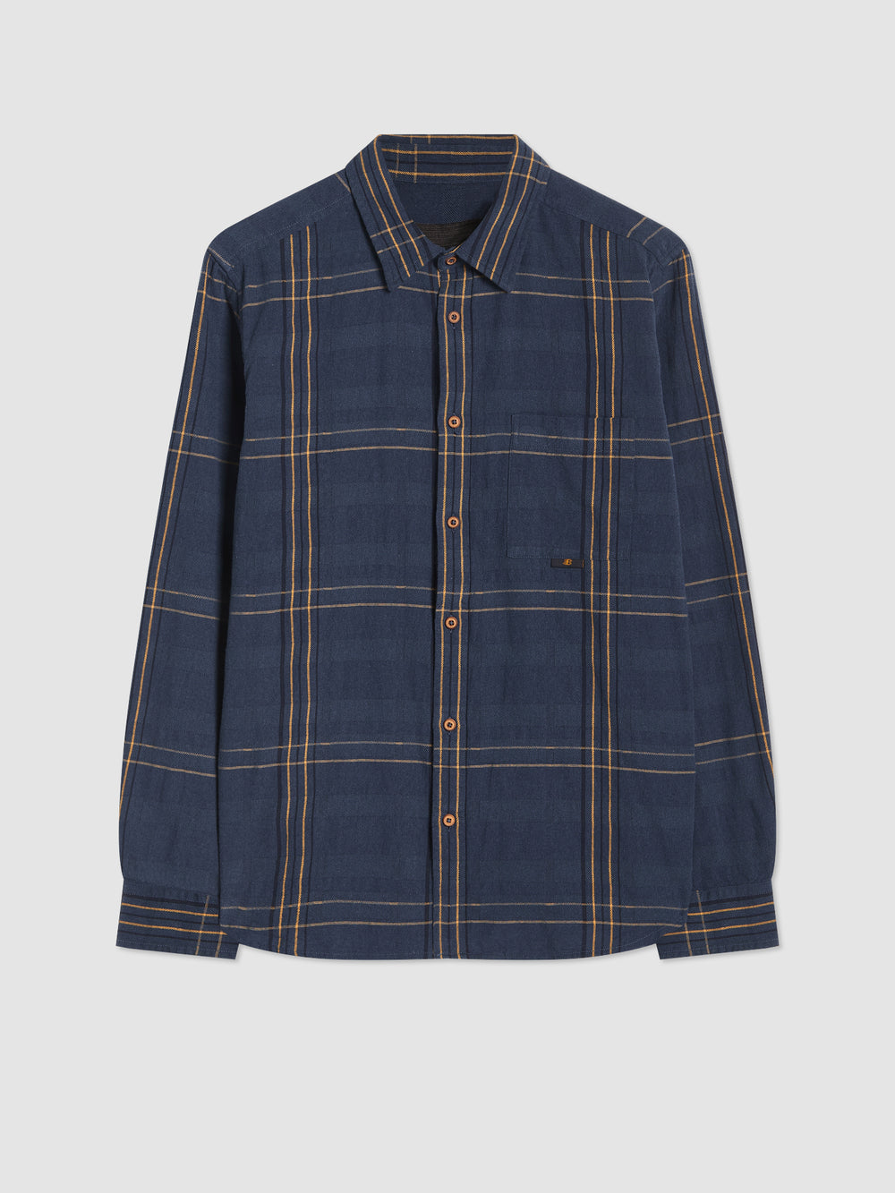 Indigo Ben Sherman B by Ben Sherman Indigo Check Shirts | 4053-NJBDU