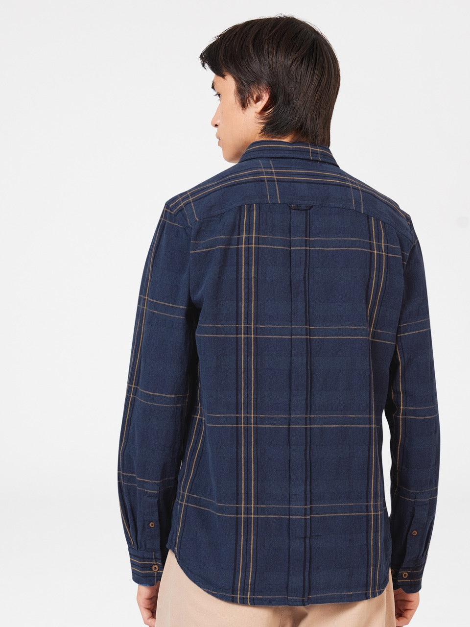 Indigo Ben Sherman B by Ben Sherman Indigo Check Shirts | 4053-NJBDU