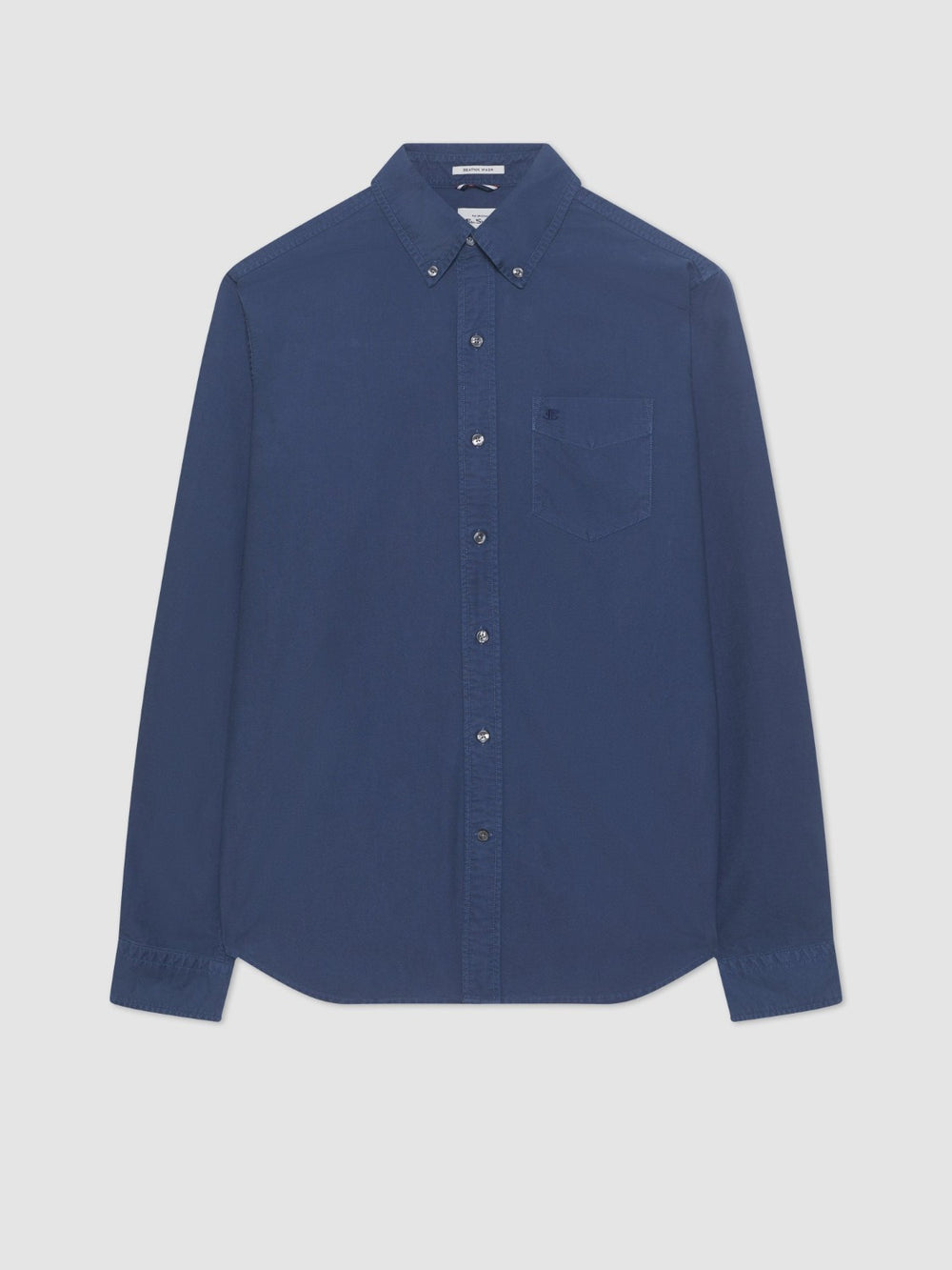 Indigo Ben Sherman Beatnik Oxford Garment Dye Shirts | 0783-XPNKE