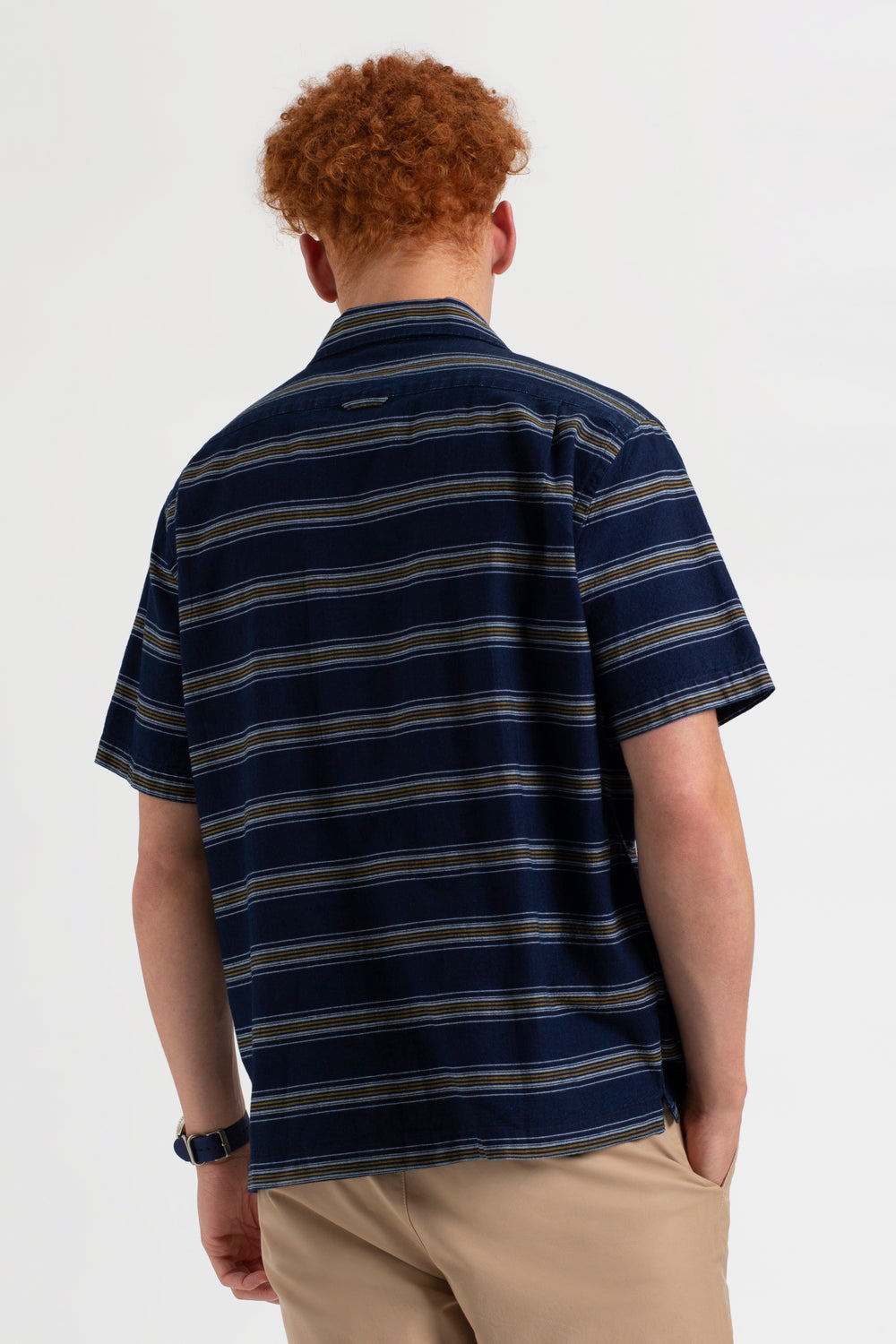 Indigo Ben Sherman Dalston Blues Lightweight Stripe Shirts | 6328-ISEFV