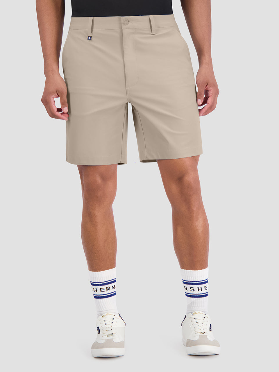 Khaki Ben Sherman 4Way Stretch Tech Shorts | 1962-TSJIN