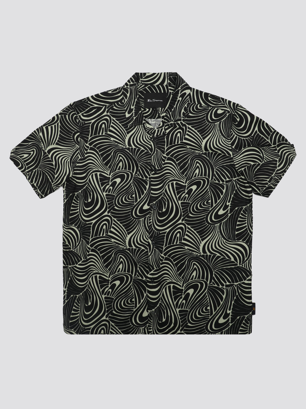 Mint Ben Sherman B by Ben Sherman Psychedelic Swirl Print Shirts | 1237-EJLKY