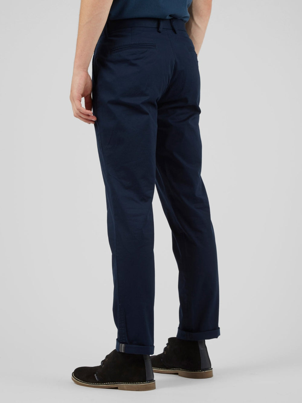 Navy Ben Sherman Signature Slim Stretch Chino Pants | 9106-LJXZT