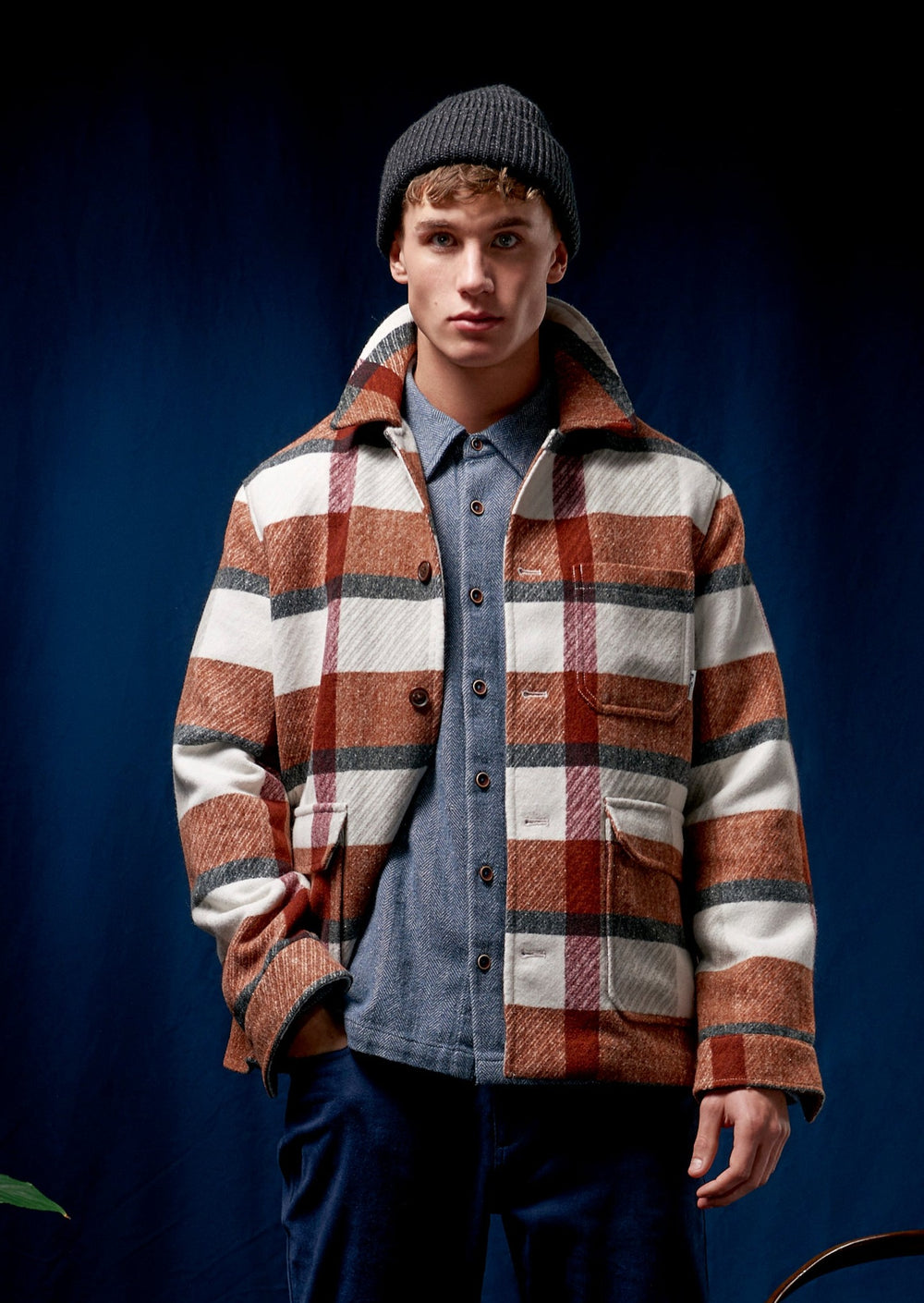 Orange Ben Sherman Plaid Jackets | 7962-LFOAD