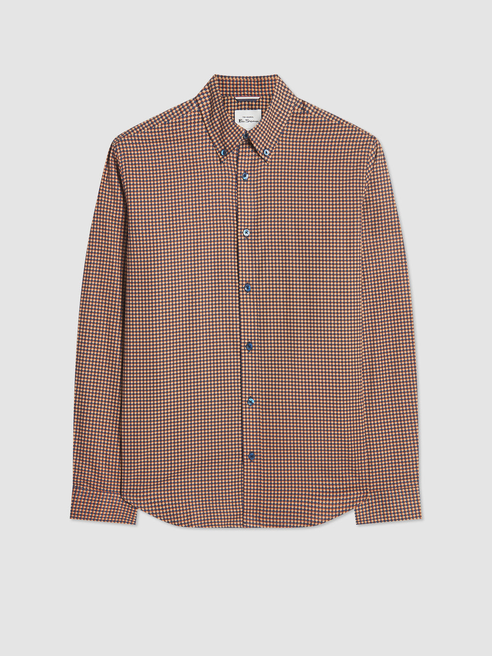 Orange Ben Sherman Signature Chevron Shirts | 1432-GKJDN