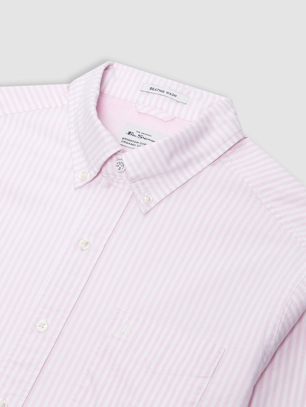 Pink Stripes Ben Sherman Brighton Oxford Shirts | 1264-QTNPM