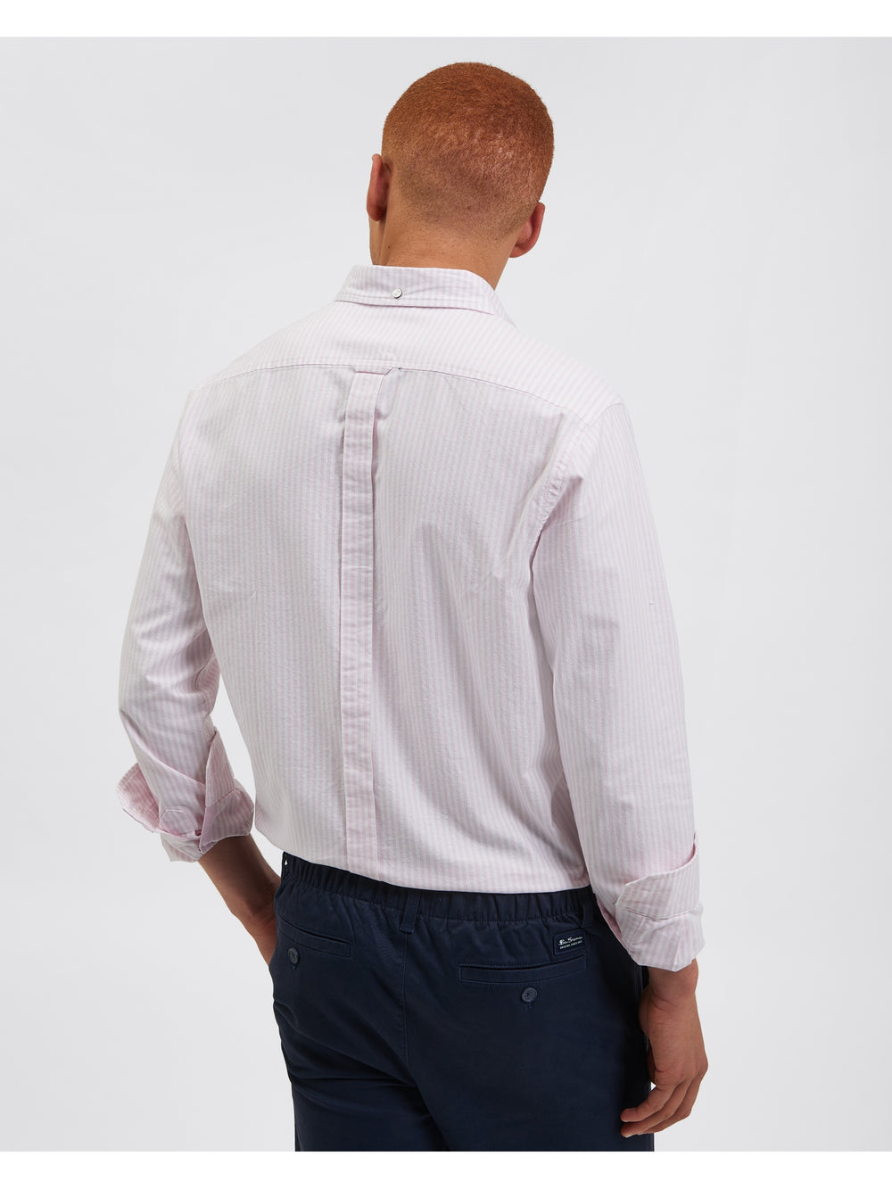 Pink Stripes Ben Sherman Brighton Oxford Shirts | 1264-QTNPM