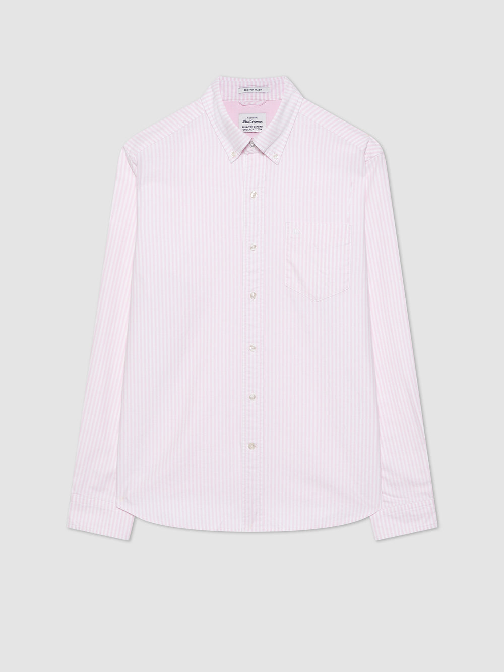 Pink Stripes Ben Sherman Brighton Oxford Shirts | 1264-QTNPM