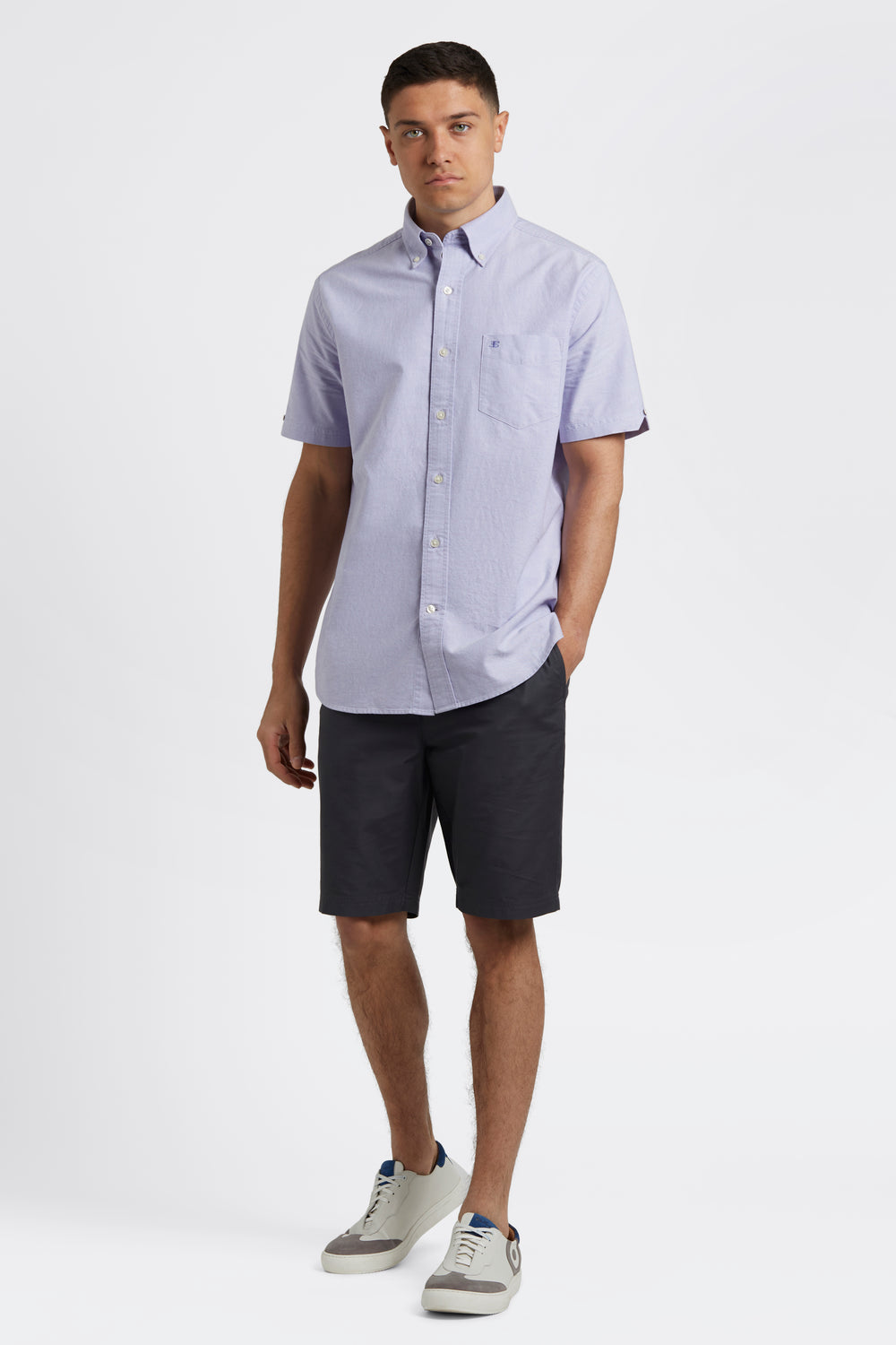 Purple Ben Sherman Brighton Oxford Shirts | 5372-DNMWJ