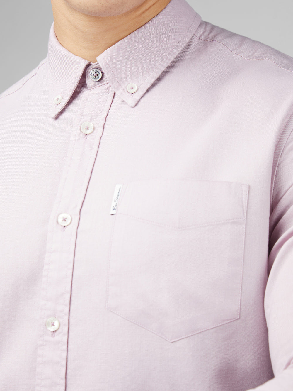 Purple Ben Sherman Signature Oxford Long Sleeve Shirts | 7013-DICOW