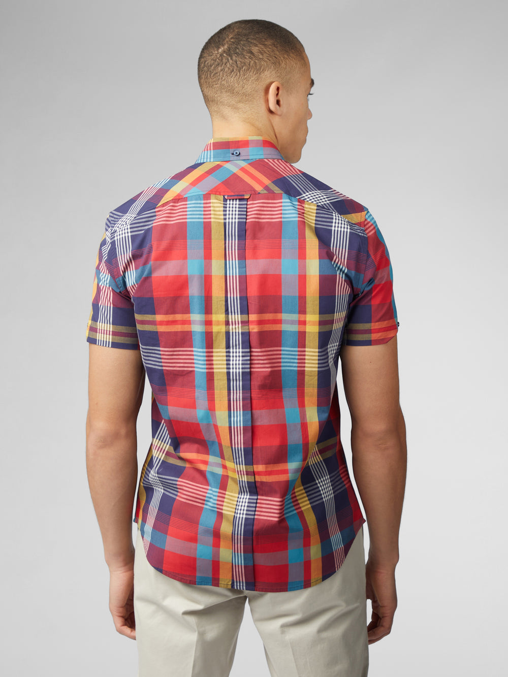 Red Ben Sherman Signature Large Madras Check Shirts | 9542-AXYJZ