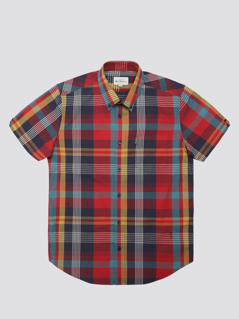 Red Ben Sherman Signature Large Madras Check Shirts | 9542-AXYJZ